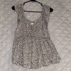Cheetah baby doll top